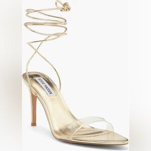 Steve Madden Dollyy Ankle Strap Sandal in Gold